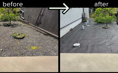 【施工事例 50,000円 鯖江市内】防草シート施工で雑草対策と景観改善｜伐採太郎
